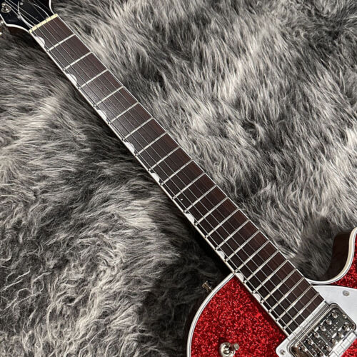 Gretsch G6129T Players Edition Jet FT Bigsby Red Sparkle - Picture 2 of 9