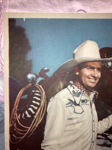 Vintage Gene Autry Hand Signed 8" X 10" Photograph Autograph Photo Copy - Picture 2 of 7