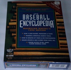 Details About Stats Inc Bill James Macmillan Digital 1996 Baseball Encyclopedia Pc New Sealed - 