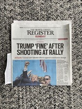 THE Orange County Register July  14 2024 Trump Assassination Attempt Shooting