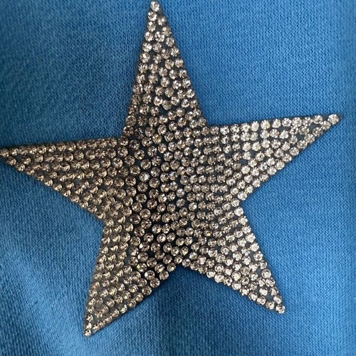 Nike LA Clippers Player Issued 75th Anniversary Hoodie Stars Rhinestone Blue - Picture 7 of 18