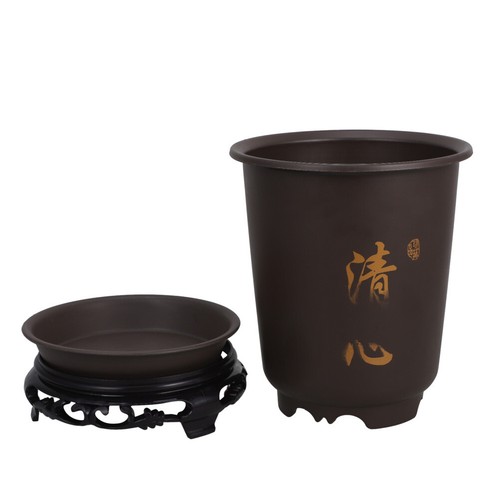 1 Set of Orchid Flowerpots Rounded Flower Pots Plant Pots Plastic Planting Pot