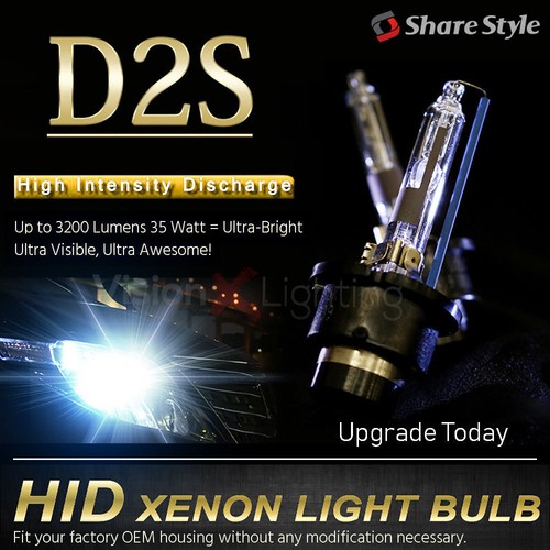 Pair Bulbs D2S Xenon Hid 35W 8000K Ice Blue Low Beam For Audi A6 4F C6 2004-2008 - Picture 4 of 9