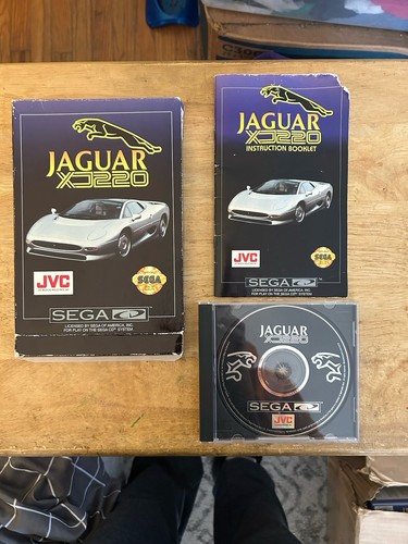 Jaguar XJ220 Sega Genesis CD-CIB-Good Condition-Manual Damage Top Rt Crn-Qk Shpg - Picture 5 of 9