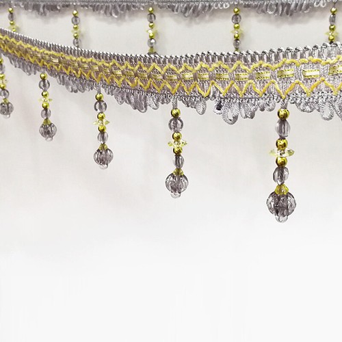 11M Curtain Tassel Crystal Beaded Fringe Trim Upholstery Fabric Ribbon Craft DIY - Picture 21 of 23