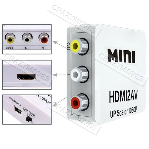 HDMI to AV Converter Output Digital to RCA Audio/Video Input Composite VIC - Picture 8 of 8