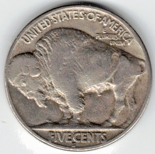 1929 S Buffalo Nickel in FINE condition ~ PLEASE SEE THE SCAN stk 9003 - Picture 2 of 5