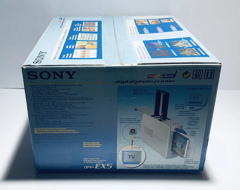 Sony DPP-EX5 Digital Photo Thermal Printer W/ Dye-Sublimation Technology New - Image 3 of 4