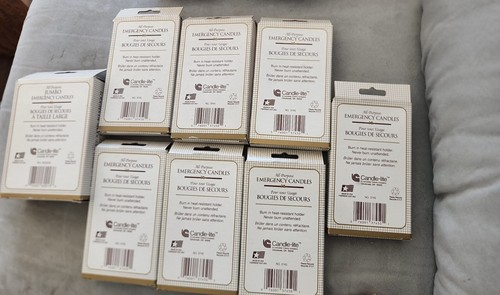 7 pack of Candle-lite 3745 White Household Emergency Candle & 1 pack of 3935595 - Picture 6 of 6