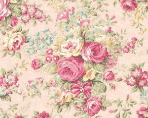 Cottage-Shabby-Chic-Quilt-Gate-Classic-Library-Floral-Fabric-QUGRU2400-12D-BTY