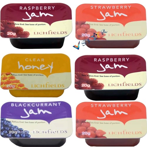 Mermelada Lichfields porciones individuales fresa, miel 20 g elige tu favorita 20-150 - Imagen 6 de 6