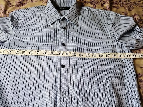 Men's Level Ten Button Down Long Sleeve Shirt Size M Blue - Picture 7 of 8