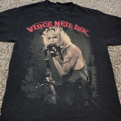 Vince Neil Music For Lovers Black T-Shirt Cotton Full Size