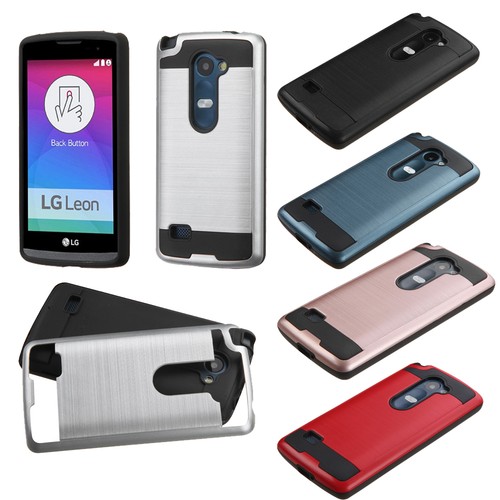 Slim Body Cover Brushed Textured Case for LG Leon Tribute 2 Duo LS665 C40 H320 - Picture 1 of 27