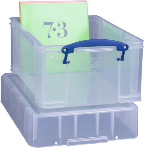 Really Useful Storage Box 9 Litre XL Clear - Picture 3 of 3
