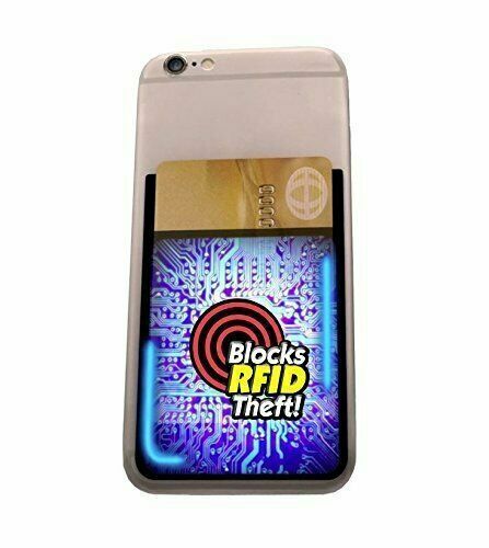 PAQUETE DE 2 bolsillos de teléfono - billetera adhesiva para teléfono inteligente con tecnología de bloqueo RFID - Imagen 4 de 7