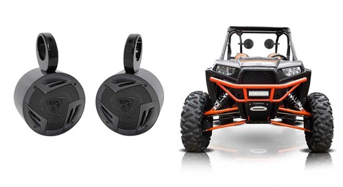 (2) Rockville 5.25" Rollbar Tower Speakers For Polaris/JEEP/ATV/UTV/RZR/CART - Picture 1 of 10