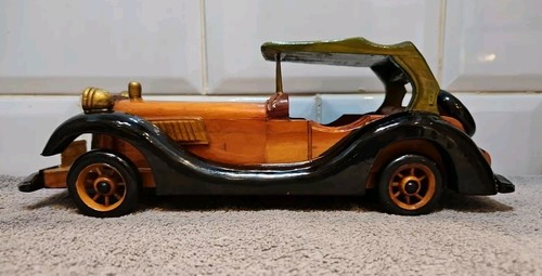 3 x Vintage Modellautos Holz Sammlerstück - Bild 4 von 19