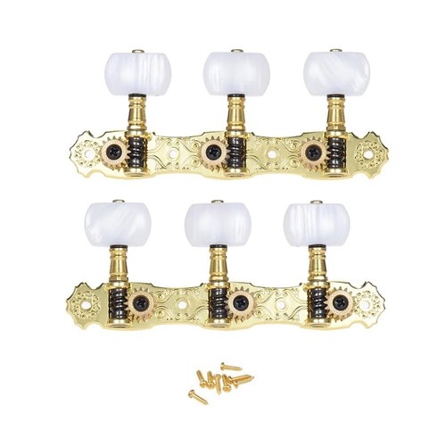 Alice 2pcs(L&R) Gold Plated Classical Acoustic Guitar Machine Heads Tuning Pegs - Picture 2 of 6