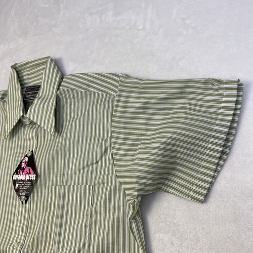 Vintage 1960s-70s Durable Press Dress Shirt Short Sleeve Men's Size Large NWT - Picture 5 of 9