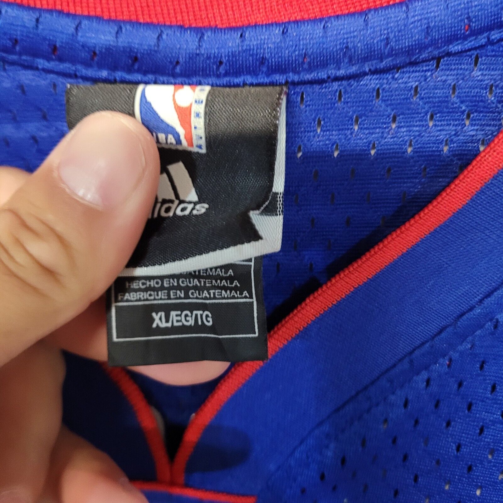 Detroit Pistons Allen Iverson Swingman Jersey Youth Large Adidas