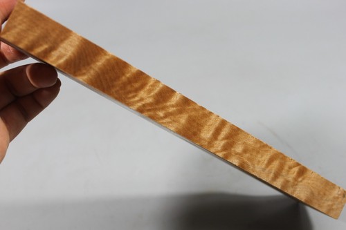 Básculas para bolígrafo/cuchillo acolchadas madera de arce torneado en blanco 10,4"x1,9"x0,9" - Imagen 3 de 6