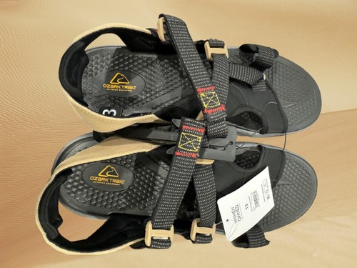 Ozark Trail Men's Trek Strap Sandal Black Size 13 Rugged Outsole,Comfort Footbed - Picture 3 of 6