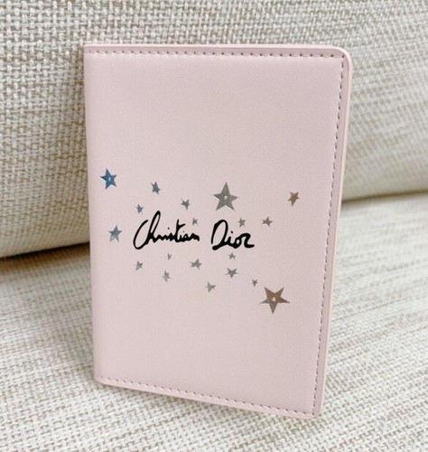Christian Dior Beaute Passport Case Star Pattern Baby Pink holder 100% New