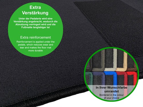 Floor Mats Set for Suzuki Vitara (1988-2005) Dura Graphite - Picture 4 of 7