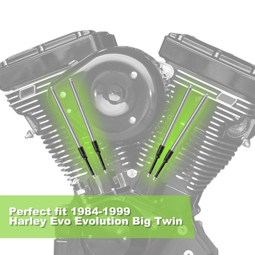MOFUN Quickee Adjustable Pushrods Kit For Evo Evolution Big Twin Dyna FXST 84-99 - Foto 3 di 9