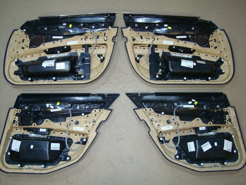 BMW F01 Türverkleidung Vorne Hinten Leder Door Panels Leather DAK. BARRIQUEROT - Picture 7 of 8