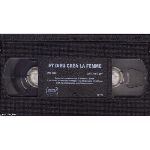 V-H-S Brigitte Bardot " Und Gott schuf die Frau " - Bild 3 von 3