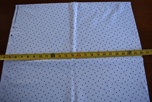 32" Long, Dark-Navy Dots on White Quilt Cotton, Dear Stella, N4044 - Picture 3 of 5