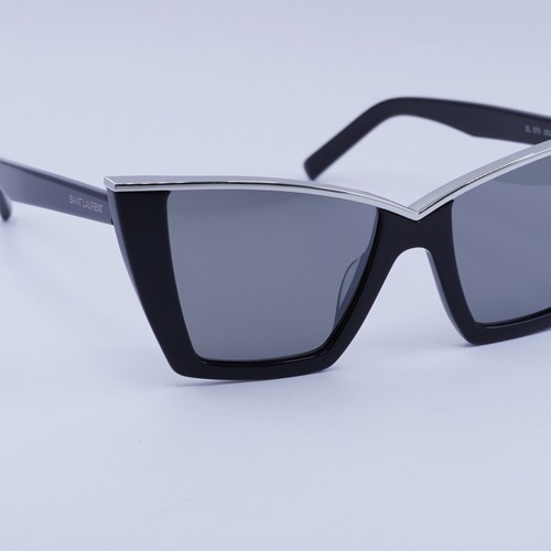 Saint Laurent SL570 002 Black/Silver Mirror 54-17-145 Sunglasses New Authentic - Picture 7 of 7