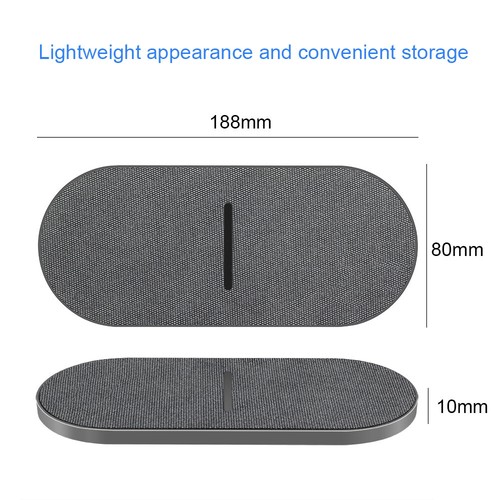 Dual 15W Wireless Charger Fast Charging Pad For Apple iPhone 16 15 14 13 12 XS 8 - Picture 7 of 10