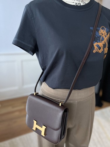 NEW Hermes T-Shirt Cartouche Bleu Noir Size 34 - Picture 10 of 24