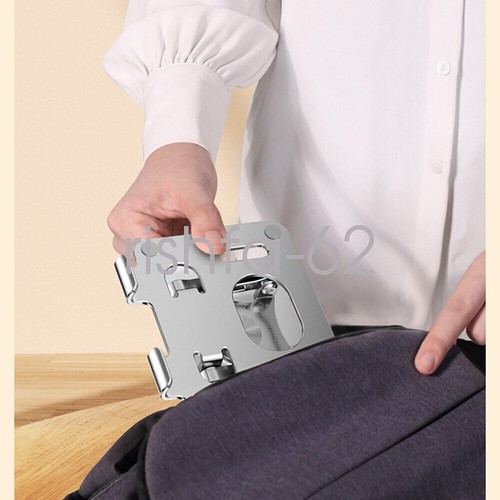 360° iPad Swivel Tablet Desk Stand Aluminum Holder Desktop Folding Foldable Tab - Picture 7 of 12