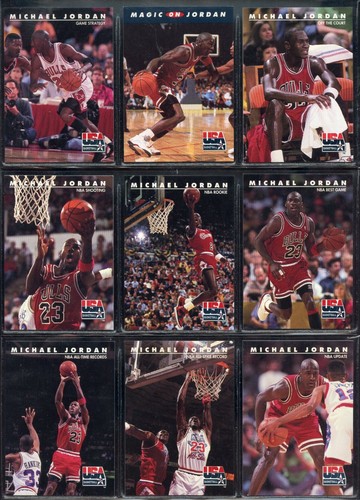 10 CARD SET 1992 SKYBOX USA DREAM TEAM MICHAEL JORDAN OLYMPICS GOLD BULLS