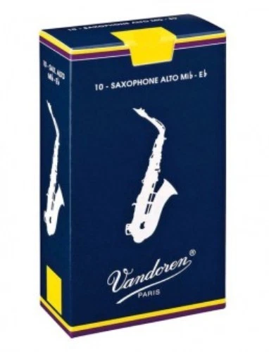 Vandoren Classic Blau Altsaxophonblätter Blätter Alt Saxophon 2,5 zu 10 Stück