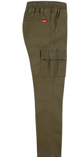 NEW Levi’s Boys Twill Cargo Pant- Olive Night - YOUTH Size 8 Stretch - Picture 7 of 12