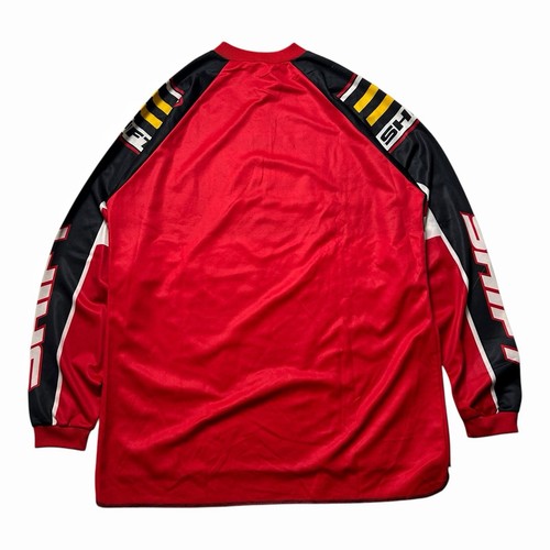 Vintage Shift Racing MX Motocross Dirt Bike Jersey Shirt Long Sleeve Black Red - Picture 11 of 17