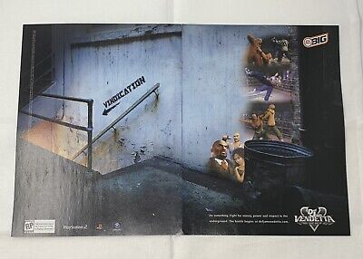 2003 Def Jam Vendetta PS2 Gamecube Print Ad/Poster Authentic Original Promo  Art