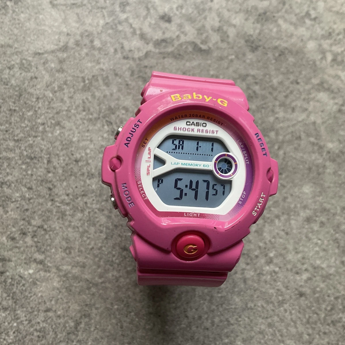 Casio Baby-G Bg-6903 For Running Series Lap Memory All Pink Bin V