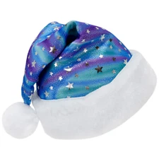 Cosmic Stars Santa Hat - Fun Child Kids Teen Adult Xmas Christmas Costume Party
