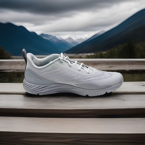 NEW Nike Alpha Huarache 8 Pro Turf LAX Lacrosse Football Cleats White Men's 9 10 - Picture 2 of 6