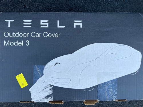 Tesla Model 3 OEM Car Cover Tan New - Picture 6 of 6