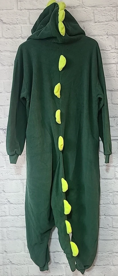 Newcosplay Capucha Cocodrilo Caimán 1 pieza Conjunto Disfraz Mediano Bolsillos Verdes Foto 3 de 4