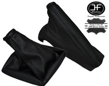 SCHWARZ FADEN LEDER SCHALTSACK+HANDBREMSMANSCHETTE F?R OPEL CORSA D 2006-2014