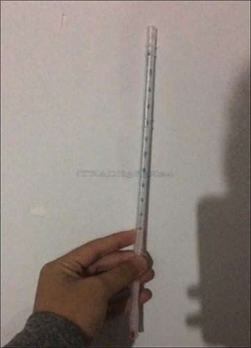 (Laboratory Glass) Glass Red Brand New Liquid Indicator Thermometer 0-100C qy - Picture 2 of 2