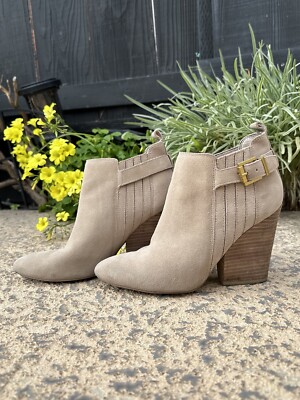 Guess Nicolo Genuine Suede Ankle Boots Inch Wedge Heel